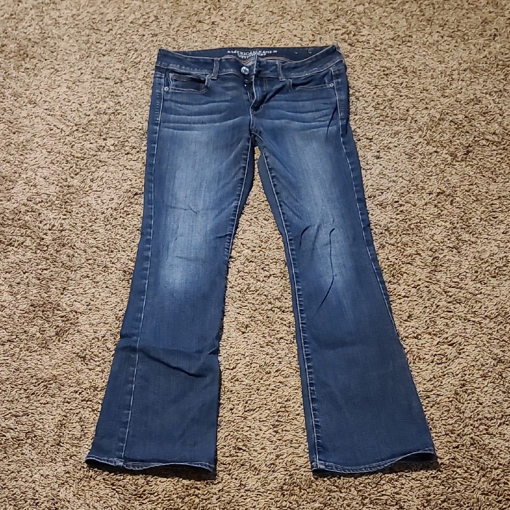 American Eagle Outfitters Dark Blue Flare Jeans